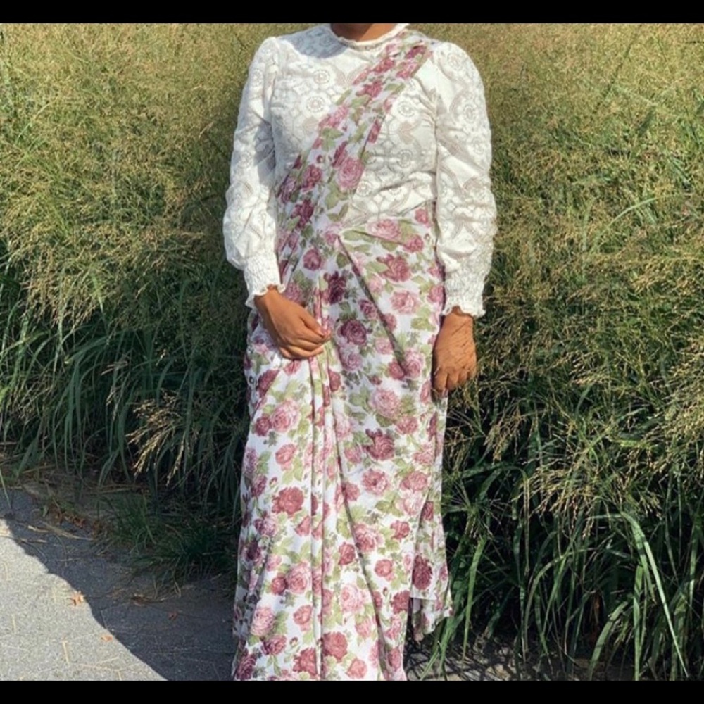 Floral Indian Sari